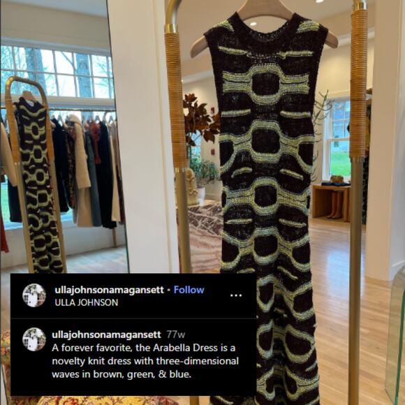 Ulla Johnson Arabella Knit Maxi Dress Women 0 Brown Laguna Sleeveless Ribbed - Picture 2 of 16